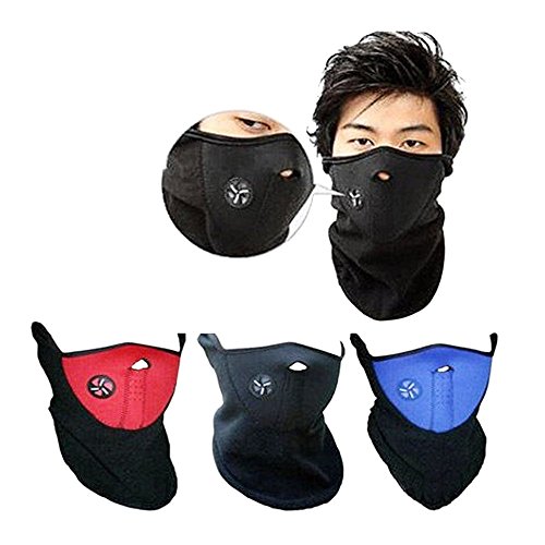 Ezyoutdoor Neoprene Bicycle Motorcycle Snowboard Ski Cycling Half Face Mask with a Cutout for Nose Breathing Neck Warmer for Men and Women