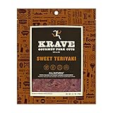 KRAVE Jerky Gourmet Pork Cuts, Grilled Teriyaki, 2.7 Ounce