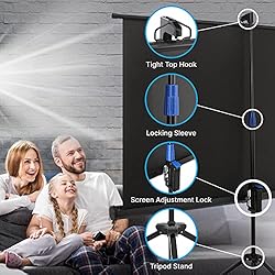 Pyle Universal Projector Screen w/Stand - 120-Inch
