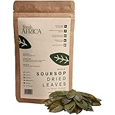 Organic Soursop Leaves | 100% Natural Dried Graviola Whole Leaves | Guanabana Hojas Loose Leaf | Caffeine Free Herbal Detox Tea | 20g