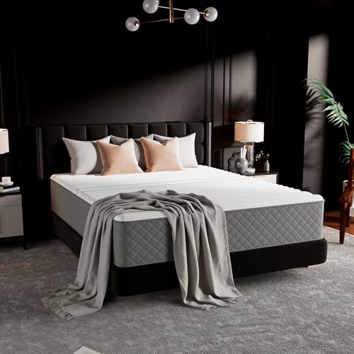 Queen Mattress 10 Inch Hybrid, Medium Firm, Memory Foam & Pocket Springs, Pressure Relief Mattresses, Safe Materials, CertiPUR-US Certified, Mattress Queen in a Box