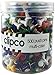 Clipco Push Pins Jar Assorted Colors (500-Count)