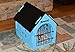 ROYAL CRAFT WOOD Dog House Crate Indoor Kennel for Small Dogs, Pet Home with Door and Bed Mat (BLUE)