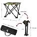 AILLOVCOL Mini Portable Folding Stool, Folding Camping Stool, Mini Portable Chair for Beach, Picnic Party, Camping, Barbecue, Fishing, Hiking, 600D Oxford Cloth with Portable Bag (Green Camouflage)