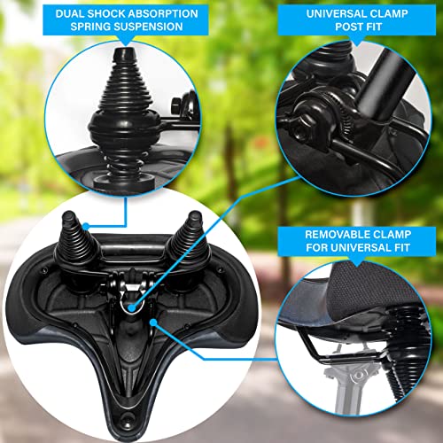 X WING Mega Bike Saddle Replacement Seat for Adults, Men & Women