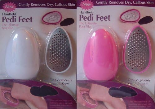 PEDI FEET EGG SHAPE DRY SKIN REMOVAL HAND FILE by Pedi Mate