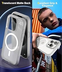 SUCGLES for iPhone 15 Pro Case with MagSafe