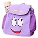 WEN FEIYU Dora Explorer Backpack Rescue Bag with Map,Pre-Kindergarten Dora Backpack Purple