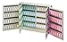 Acrimet Key Cabinet Organizer 256 Positions with Lock (Wall Mount) (256 Multicolored Tags Included) (Beige Cabinet)