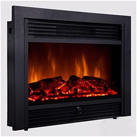 IGNITE-28.5" Embedded Fireplace Electric Insert Heater Glass View Log Flame Remote Home
