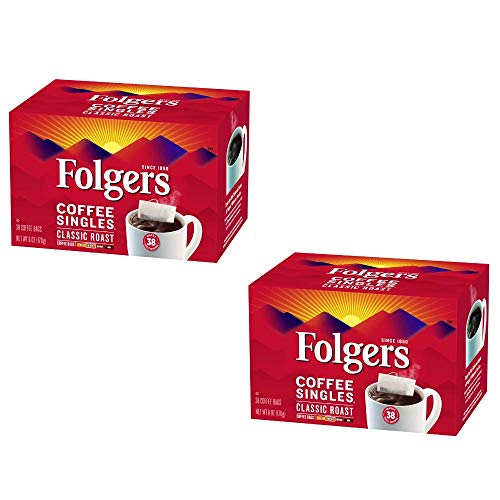 Folgers Coffee Singles Classic Roast Coffee Bags (114 count) Buy Online in UAE. Grocery