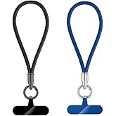 ZvveIIa Phone Lanyard 2 Pack, Braided Anti-Theft Strap for Cell Phone, Keys, Camera, Universal Wrist Hand Strap