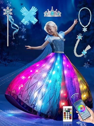 Alipis - Varita Mágica De Copo De Nieve Con Luz LED, Azul, Accesorio De Princesa Para Cosplay, Fiestas De Invierno Y Navidad (32 Cm)