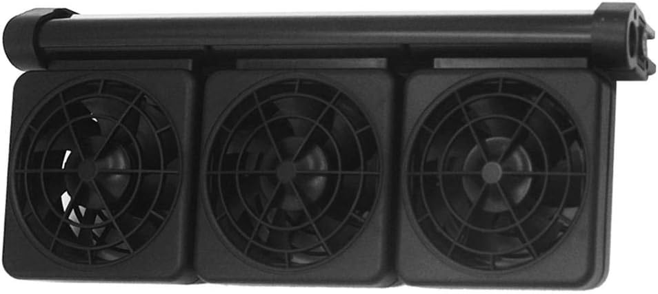 Pssopp Aquarium Adjustable Fish Tank Cooling Fan Heat Dissipation Fans Aquarium ColdWind Cooling System for for Salt Fresh Water Tank(3 Head)