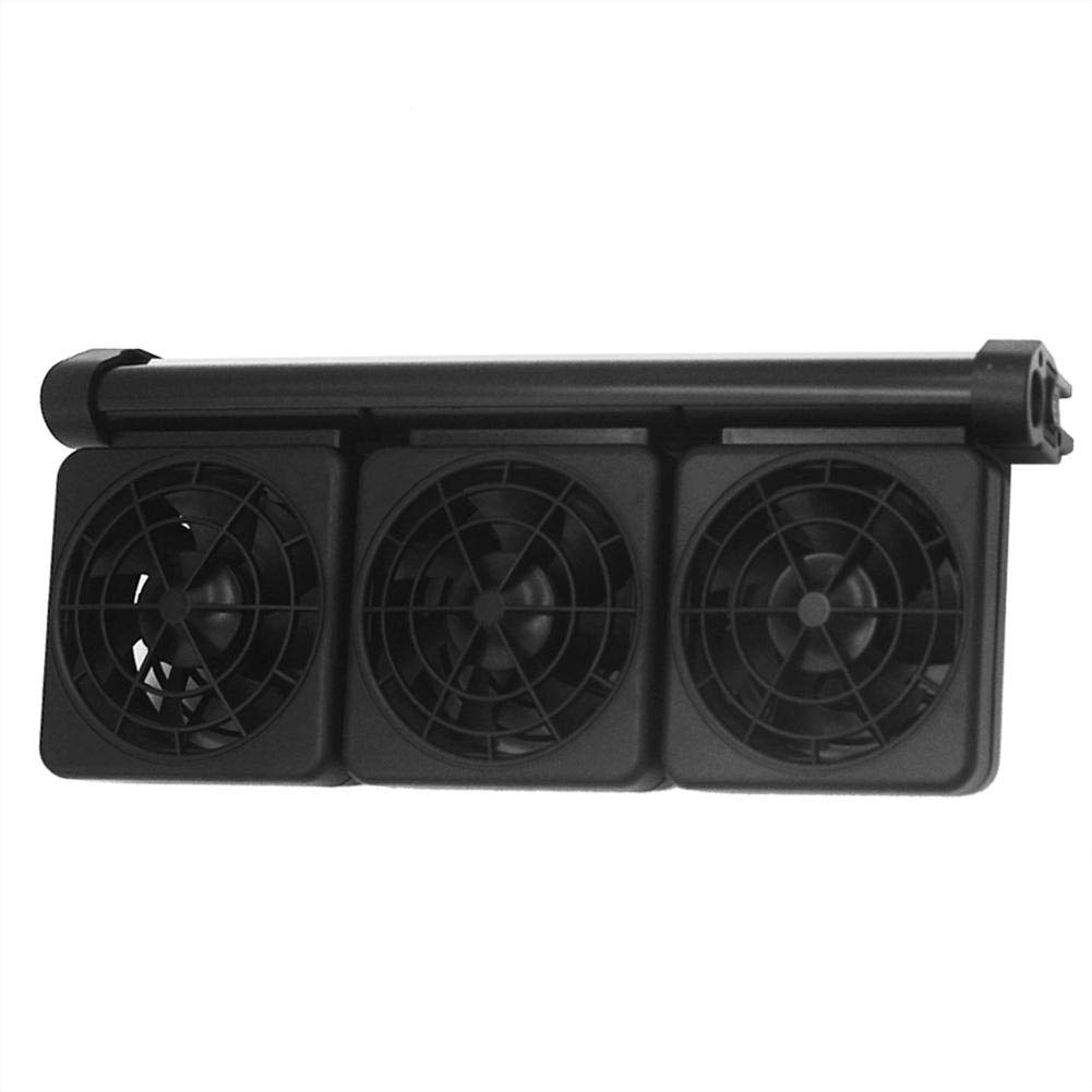 Pssopp Aquarium Adjustable Fish Tank Cooling Fan Heat Dissipation Fans Aquarium ColdWind Cooling System for for Salt Fresh Water Tank(3 Head)