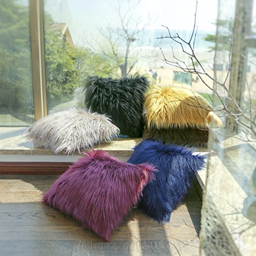 image for PHANTOSCOPE Decorative New Luxury Series Merino Style Beige Fur Throw 