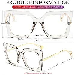 AIEYEZO Oversized Blue Light Glasses for
