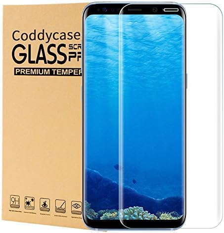 Galaxy S8 Screen Protector,Galaxy S8 Tempered Glass ,Coddycase Full Coverage [Case Friendly] Anti-Fingerprint Bubble Free Screen Protector Glass for Samsung Galaxy S8 (1 Pack)