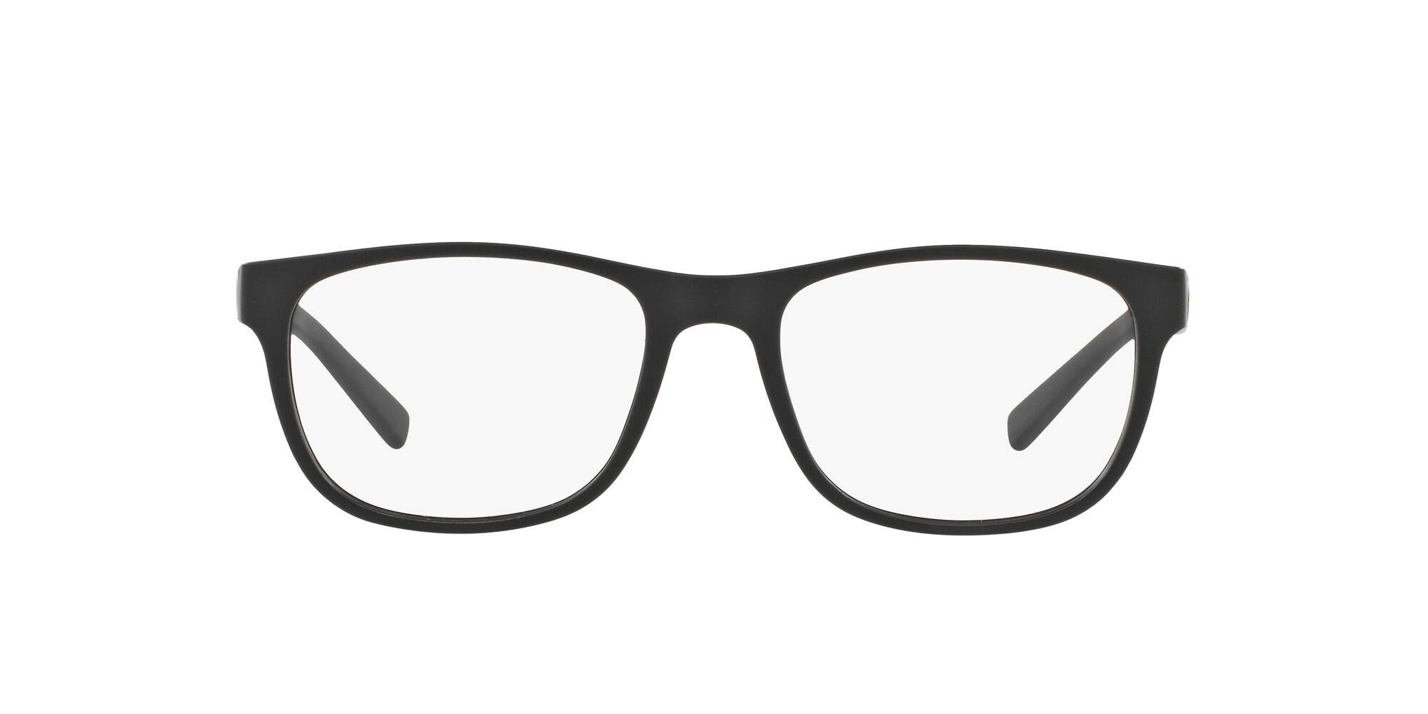 Photo 1 of Armani Exchange A|X Mens AX3034 Square Prescription Eyewear Frames, Matte Black/Demo Lens, 54 mm