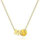 Kenailw Softball Gifts Necklace for Women Jewelry 8 12 Birthday Gift Accessories Sports Lovers Stuff