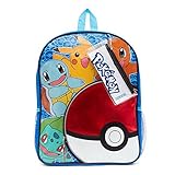 Pokemon Pokeball Backpack with Pencil Case and Sticker Sheet