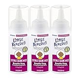 Little Remedies Sterile Saline Mist | 2 oz | Pack of 3 | for Noses to Breathe Easily | Gently Wash Away Mucus | Newborn Safe