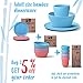 GET FRESH Bamboo Bowls 4 Pack, Bamboo Fiber Dinnerware Set, Non-toxic Bamboo Dinnerware Multiple Colors, Bamboo Fiber Bowls for Healthy Dining
