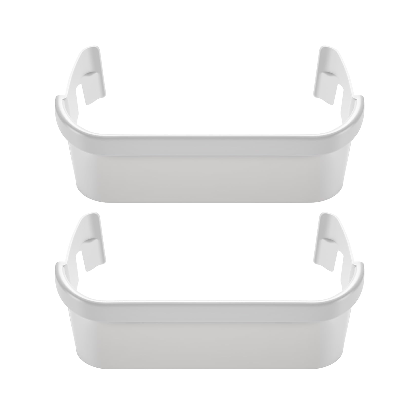 Photo 1 of 240351601 Refrigerator Freezer Door Bin Side Shelf for Kenmore Frigidaire Refrigerator 240351607 891154 AP2115974 PS430027 AH430027 EAP430027, White (2 Pack)