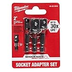 Milwaukee-48-32-5033-Power-Drill-Bit-Extensions-Shockwave-Socket-Adapter-Set-14-3-Pack