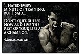 Tomorrow sunny Don't Quit Motivational Quotes Muhammad Ali Art Silk Poster Bedroom Wall Decor 24*36inch