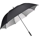 G4Free 54/62/68 Inch Extra Large Windproof Golf Umbrella UV Protection Automatic Open Double Canopy Vented Sun Rain Stick Umbrella