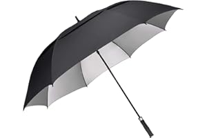 G4Free 54/62/68 Inch Extra Large Windproof Golf Umbrella UV Protection Automatic Open Double Canopy Vented Sun Rain Stick Umbrella