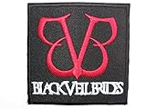 BLACK VEIL BRIDES Red Logo Iron On Sew On Embroidered Patch Approx: 2.7
