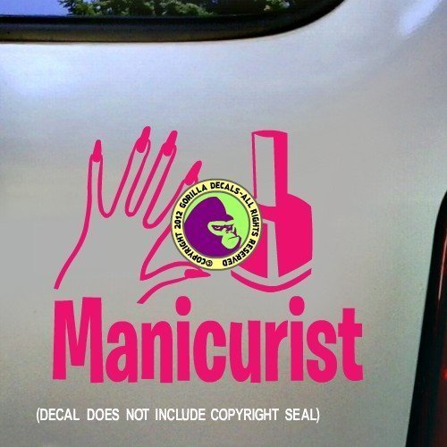 MANICURIST Manicure Pedicure Nails Vinyl Decal Sticker B