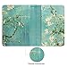 WALNEW Passport Holder Cover RFID Blocking Case Travelling Passport Cards Carrier Wallet Case (Tree and Flowers)