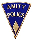 JAWS Movie AMITY POLICE Shoulder Logo Yellow PATCH