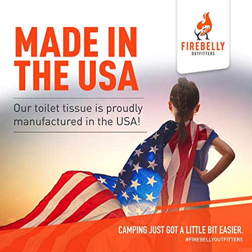 RV Toilet Paper, Septic Tank SafeMADE IN THE USA 8 Rolls,2Ply 500 Sheets Fast Dissolve Bath