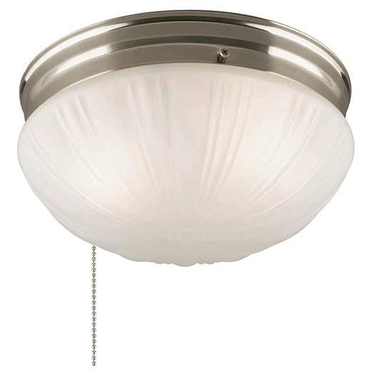 Westinghouse 67210 2 Light Brushed Nickel Ceiling Light Fixture
