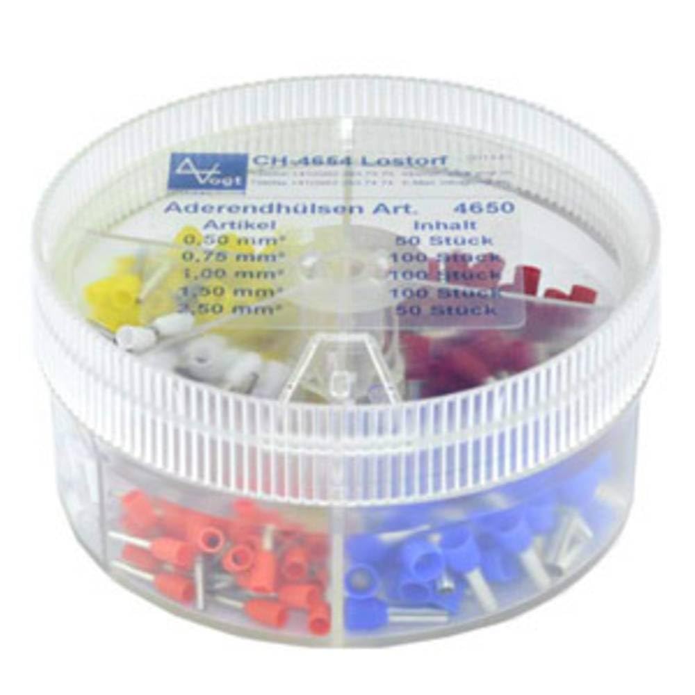 Assortment of single bits Vogt Verbindungstechnik 737035 0.50 mm² 2.50 mm² orange, white, yellow, red, blue 400 pc(s)