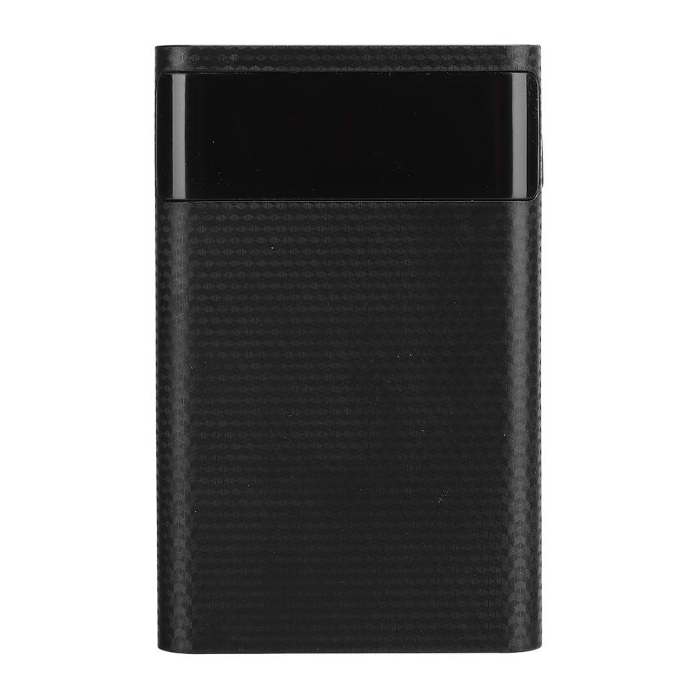 Portable USB Power Bank Shell, DIY Quick Charging Battery Box Emergency Charger Box for Smartphones/Tablets, Support USB C/Mirco USB/LED Lights