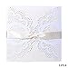 Gospire Elegant Invitations Cards Kits, 20PCs Laser Cut Lace Wedding Party Invitations Cards with Printable Paper and Envelopes for Engagement Wedding Marriage Birthday Bridal Bride Shower Party