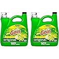 Gain + Aroma Boost Liquid Laundry Detergent Original Scent 107 Loads 154 oz HE Compatible (Pack of 2)
