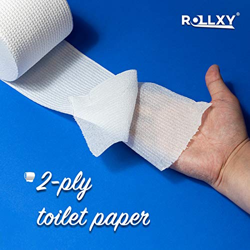 Toilet Paper Rolls, Sealed Pack, 24 White Mega Rolls 2Ply 500 Sheets