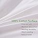 100% Cotton Pillow Queen Size 20x30 500 thread count , Hotel Goose Down Alternative Pillow with , Super Soft Ultra Plush, Adjustable Loft, Side Sleeper