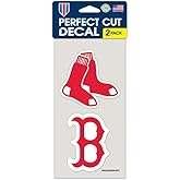 MLB Boston Red Sox Perfect Cut Decal (Set of 2), 4" x 4"