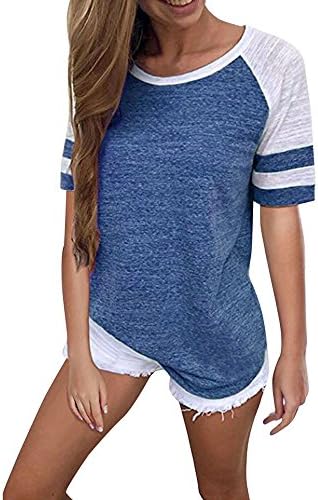 Womens Summer Tops 2019, Liraly Ladies Short Sleeve Splice Top Blouse T Shirt Clothes