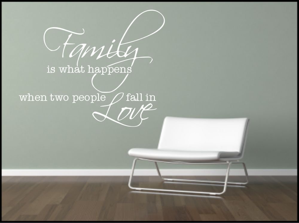 Wall Sticker Family Quote Decorative Mural Kitchen Lounge Sticker Decal