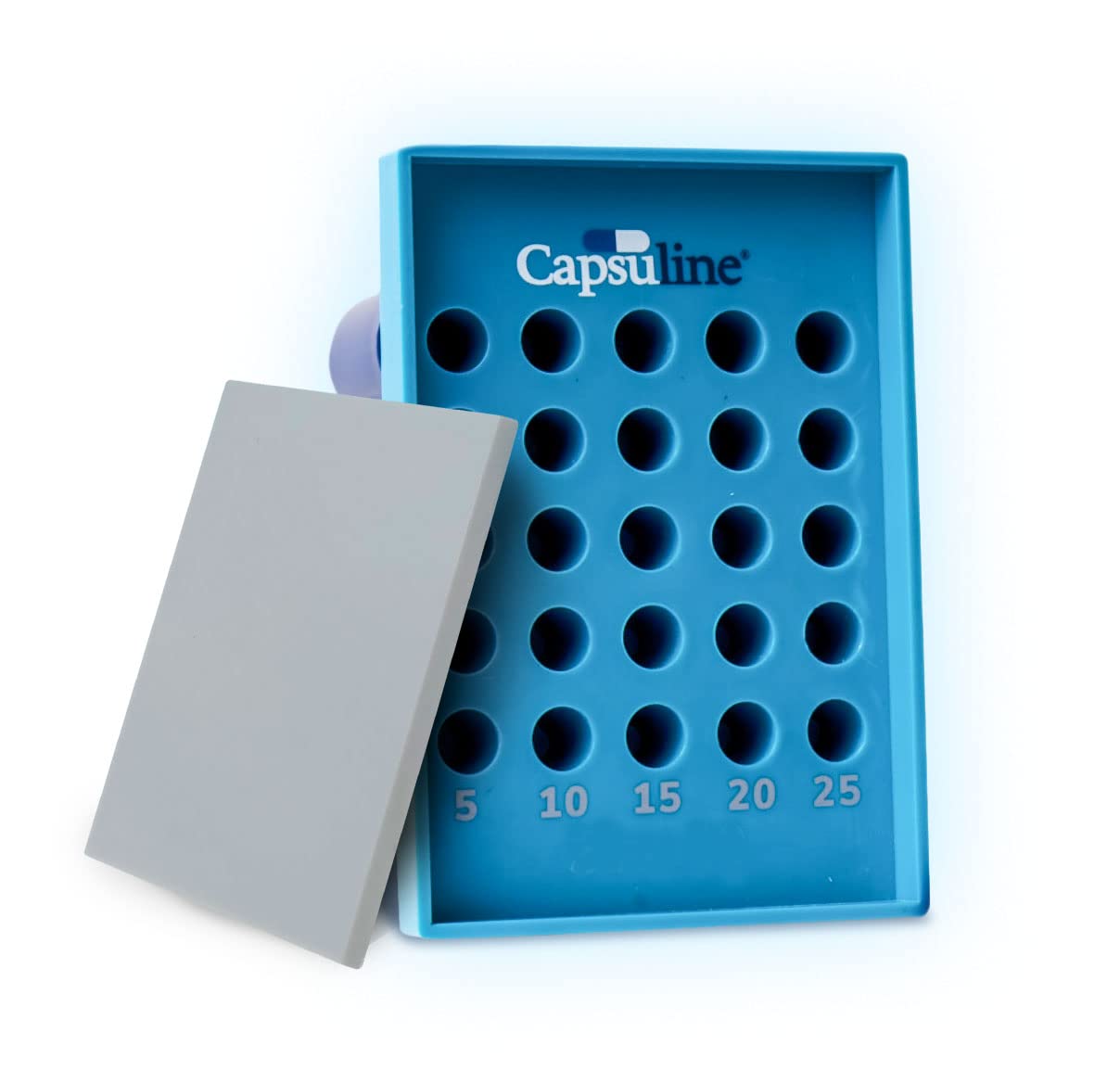 Capsu-Tray Manual Capsule Holding Tray by Capsuline - Suitable for Size 000 Empty Capsules - 25 Count by Capsuline