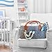 Baby Diaper Caddy Organizer, Nursery Storage Tote Bag, Diaper Storage Basket for Changing Table, Portable Car Travel Bin, Must Haves for Boy or Girl Baby Registry, by Baby Republic (Gray)