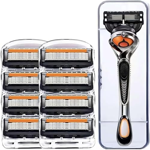 X spring Razors for Men, 8 Blade Refills with 1 Razor Handle, Precision ...
